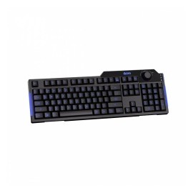 Teclado Gamer Azio L70 LED Azul, Inalámbrico, USB, Negro (Inglés)