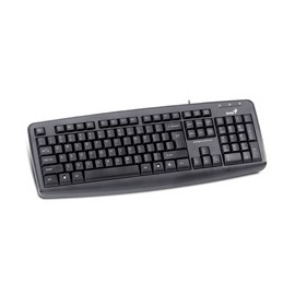 Teclado Genius KB-110X, Alámbrico, PS 2, Negro (Español)