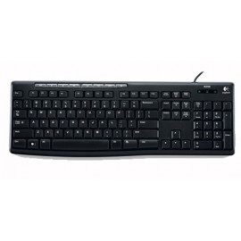 Teclado Logitech Multimedia, K200, USB, Negro (Inglés)