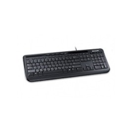 Teclado Microsoft 600, Alámbrico, USB, Negro, Inglés