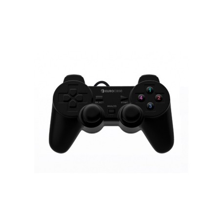 Eurocase Gamepad EUGA-30, PC, Alámbrico, USB, Negro