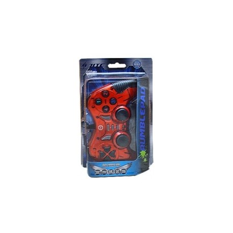 BRobotix Control para Juegos RumblePad, Alámbrico, USB 2.0, Rojo