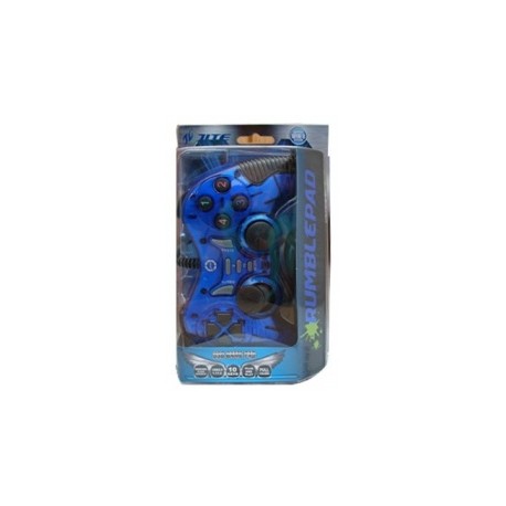 BRobotix Control para Juegos RumblePad, Alámbrico, USB 2.0, Azul