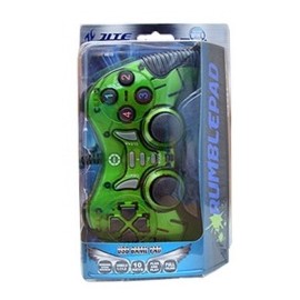 BRobotix Control para Juegos Rumblepad, Alámbrico, USB 2.0, Verde