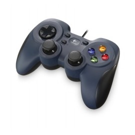 Logitech Gamepad F310, PC, Alámbrico, Negro Gris