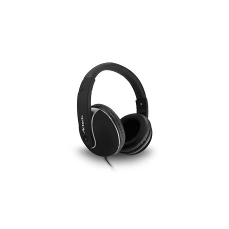 Acteck Audífonos HD-600, Alámbrico, 1.2 Metros, 3.5mm, Negro