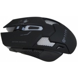 Mouse Naceb Láser NA-615, Alámbrico, USB, 2400DPI, Negro