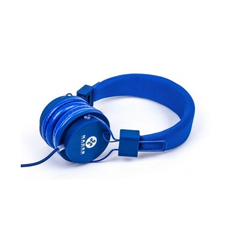 Naceb Audífonos Plegables con Micrófono NA-402AZ, Alámbrico, 3.5mm, Azul