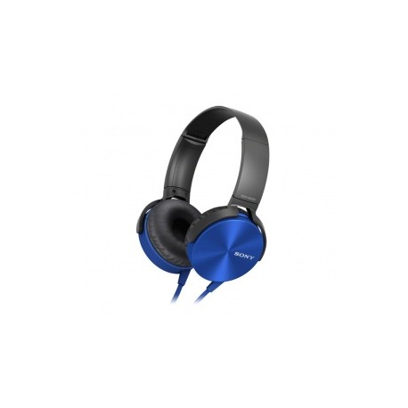 Sony Audífonos MDR-XB450AP, Alámbrico, 1.2 Metros, Azul