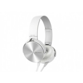 Sony Audífonos MDR-XB450AP, Alámbrico, 1.2 Metros, Blanco