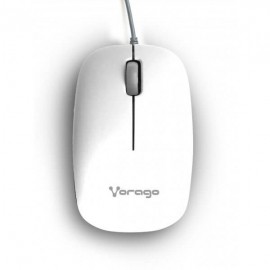 Mouse Vorago Óptico MO-206, Alámbrico, USB, 2400DPI, Blanco