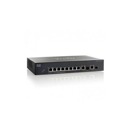 Switch Cisco Gigabit Ethernet SG350-10MP, 8 Puertos