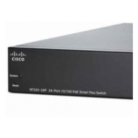 Switch Cisco Fast Ethernet SF220-24P PoE 180W, 24 Puertos