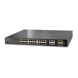 Switch Planet Gigabit Ethernet GS-4210-24P4C, 24 Puertos