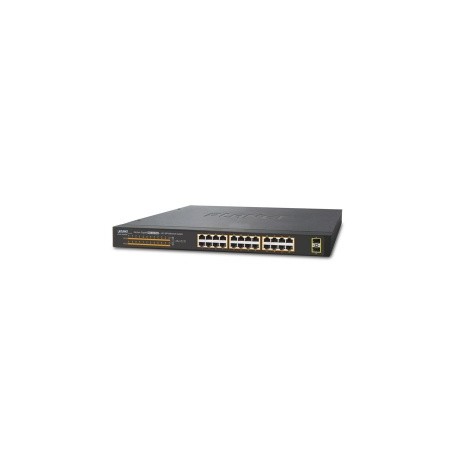 Switch Planet Gigabit Ethernet GSW-2620HP 220W, 24 Puertos