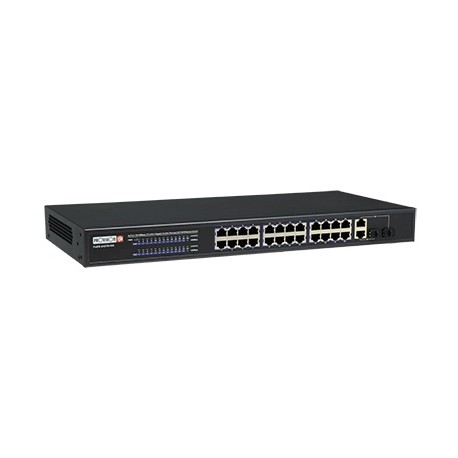 Switch Provision-ISR Fast Ethernet PoES-24370 2Combo PoE 370W, 24 Puertos