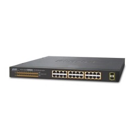 Switch Planet Gigabit Ethernet GSW-2620HP 220W, 24 Puertos