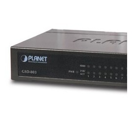 Switch Planet Gigabit Ethernet GSD-803, 8 Puertos