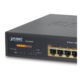 Switch Planet Gigabit Ethernet GSD-804P, 8 Puertos