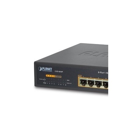 Switch Planet Gigabit Ethernet GSD-804P, 8 Puertos