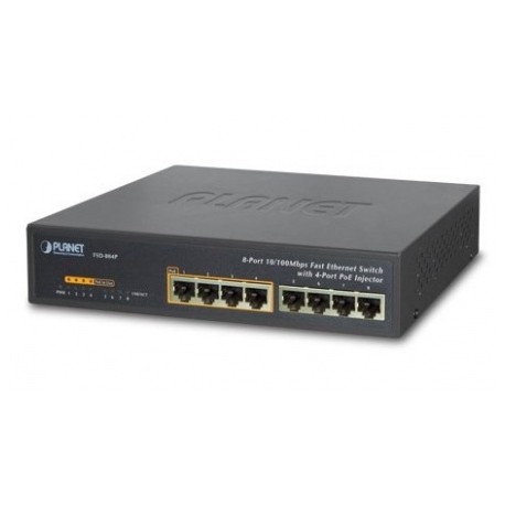 Switch Planet Fast Ethernet FSD-804P, 8 Puertos