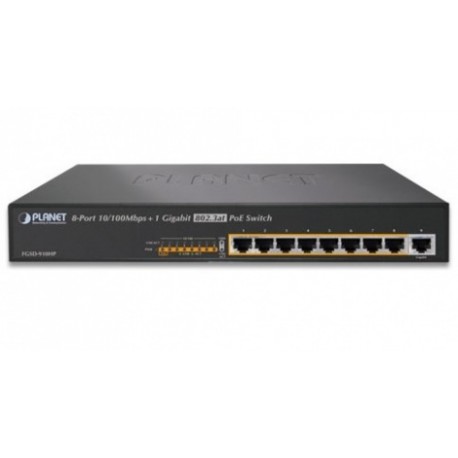 Switch Planet Fast Ethernet FGSD-910HP, 8 Puertos