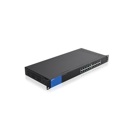 Switch Linksys Gigabit Ethernet para Rack LGS124P, 24 Puertos