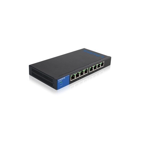 Switch Linksys Gigabit Ethernet LGS108P, 8 Puertos