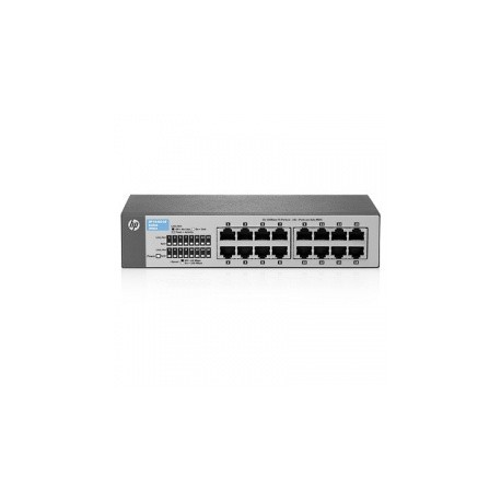 Switch HPE Fast Ethernet V1410, 10-100Mbps, 3.2Gbit s, 16 Puertos, 8000 Entradas – No Administrable