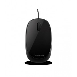 Mouse True Basix Óptico TB-01001, Alámbrico, USB, 1000DPI, Negro