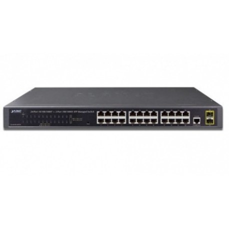 Switch Planet Gigabit Ethernet GS-4210-24T2S, 24 Puertos