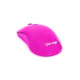 Mouse Vorago Óptico MO-207, RF Inalámbrico, 1600DPI, Rosa