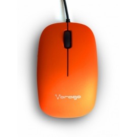 Mouse Vorago Óptico MO-206, Alámbrico, USB, 2400DPI, Naranja