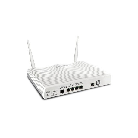 Router Draytek Gigabit Ethernet VIGOR2832N  Modem, Inalámbrico, 2.4GHz, 4x RJ-45, 2x USB 2.0