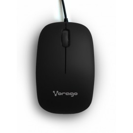 Mouse Vorago Óptico MO-206, Alámbrico, USB, 2400DPI, Negro