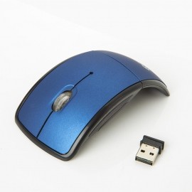 Mouse One Óptico EM-121W, RF Inalámbrico, USB, 1000DPI, Negro Azul