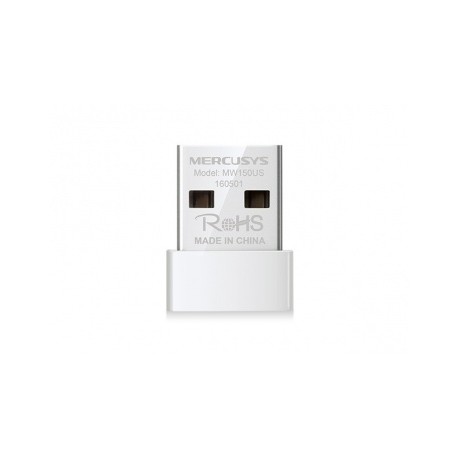 Mercusys Adaptador de Red USB 2.0 MW150US, Inalámbrico, 150 Mbits