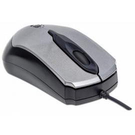 Mouse Manhattan Óptico Edge Alámbrico, USB, 1000DPI