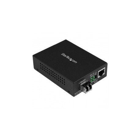 StarTech.com Convertidor de Medios Ethernet Gigabit a Fibra Multimodo LC, 550 Metros