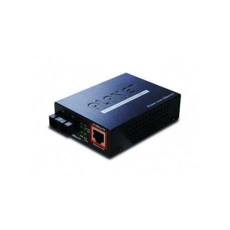 Planet Convertidor de Medios PoE FTP-802, 100Base-FX - 10-100Base-TX, 2km