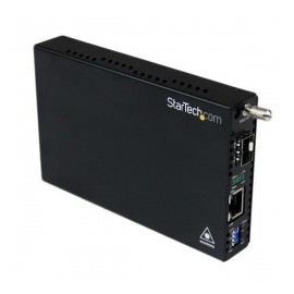 StarTech.com Convertidor de Medios Gigabit Ethernet UTP RJ45 a Fibra con una Ranura SFP Disponible