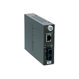 Trendnet Convertidor de Red TFC-110S15, 15.000 Metros, 200 Mbits, 100BASE-TX, Fibra Monomodo