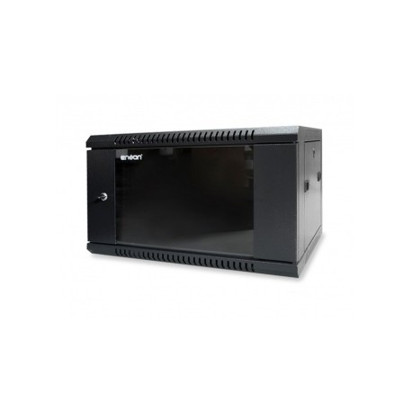 Enson Gabinete de Pared 6U, hasta 60KGs, Negro