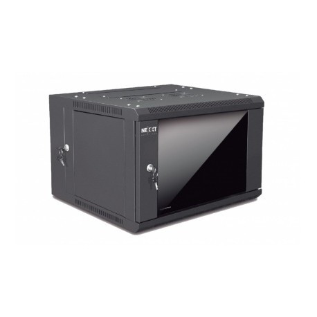 Nexxt Solutions Gabinete de Pared 19, 6U, hasta 60kg, Negro
