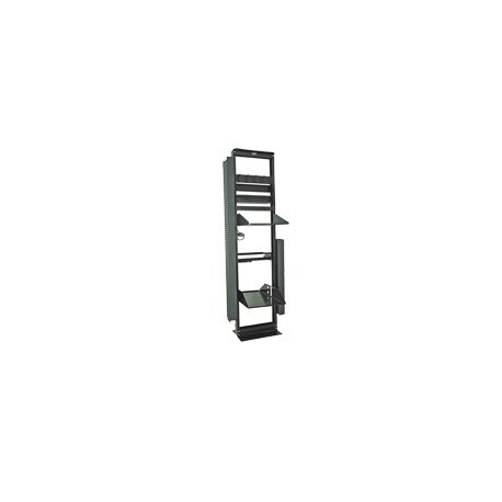 North System Rack Abierto de Aluminio 4 x 19, 21U, Negro (sólo Postes)