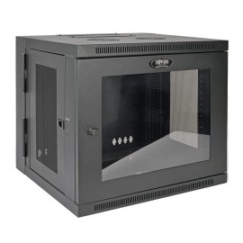 Tripp Lite Gabinete de Pared para Rack SmartRack de Bajo Perfil, 10U, hasta 90.7kg - con Ajuste de Profundidad del Interruptor