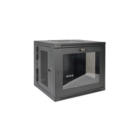 Tripp Lite Gabinete de Pared para Rack SmartRack de Bajo Perfil, 10U, hasta 90.7kg - con Ajuste de Profundidad del Interruptor