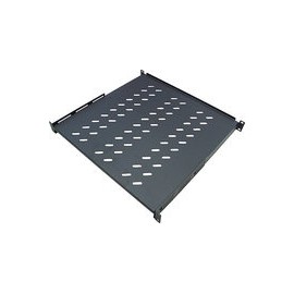 Intellinet Charola Largo Ajustable para Rack Gabinete 19, 1U, 45-56cm, 4 Puertos, hasta 25kg