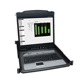 Tripp Lite Consola para Rack 1U KVM NetDirector VGA 19, de 16 Puertos