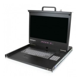 StarTech.com Consola de Rack 1U con LCD 17 HD 1080p y Concentrador Hub USB Frontal